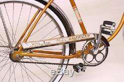 Vintage 1964 Schwinn American De Luxe Middleweight Clean S7 Coppertone Bike