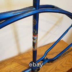 Vintage 1964 Schwinn American Middleweight Bicycle Frame for 26 Wheel Bike, Blue