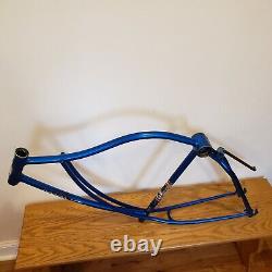 Vintage 1964 Schwinn American Middleweight Bicycle Frame for 26 Wheel Bike, Blue