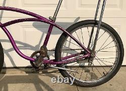 Vintage 1964 Schwinn Stingray Deluxe, Violet Color, Oct 1964, Old Muscle Bike