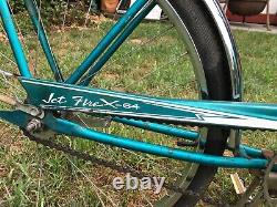 Vintage 1964s Murry Jet Fire Girls Bike Teal Blue 26in Step Through