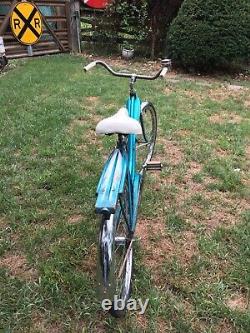 Vintage 1964s Murry Jet Fire Girls Bike Teal Blue 26in Step Through