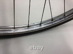 Vintage 1965 Schwinn 26 1 3/8 S5 Chrome Wheels Rims & Tires 3 Speed Sturmey