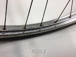 Vintage 1965 Schwinn 26 1 3/8 S5 Chrome Wheels Rims & Tires 3 Speed Sturmey