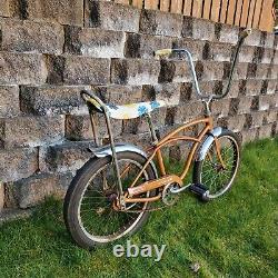 Vintage 1965 Schwinn Sting-Ray Deluxe Bicycle Coppertone Gold 20 J39 USA HTF