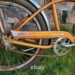 Vintage 1965 Schwinn Sting-Ray Deluxe Bicycle Coppertone Gold 20 J39 USA HTF