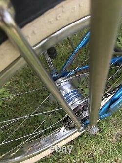 Vintage 1965 Schwinn Stingray Deluxe Blue Two Speed Kickback Blue Band Bicycle