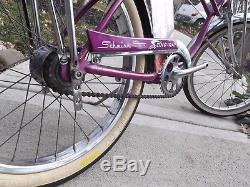 Vintage 1965 Schwinn stingray Super Deluxe Violet 2 speed muscle bike untouched