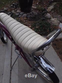 Vintage 1965 Schwinn stingray Super Deluxe Violet 2 speed muscle bike untouched