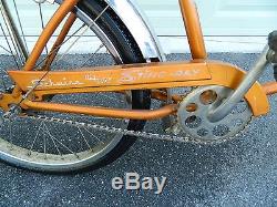Vintage 1966 3 Speed Schwinn Stingray Deluxe Coppertone Bike Bicycle Survivor