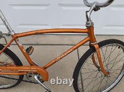 Vintage 1966 Schwinn Speedster 20 Bike Copper Orange Nice