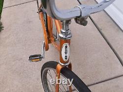 Vintage 1966 Schwinn Speedster 20 Bike Copper Orange Nice