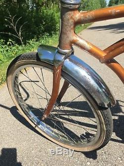 Vintage 1966 Schwinn Stingray Deluxe Banana Seat Muscle Bike Coppertone