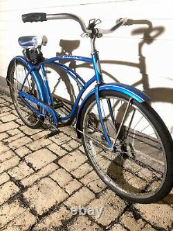 Vintage 1966 Schwinn Typhoon Deluxe Bike Mens 26 Cruiser 18 Blue Chicago SALE