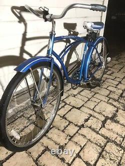 Vintage 1966 Schwinn Typhoon Deluxe Bike Mens 26 Cruiser 18 Blue Chicago SALE