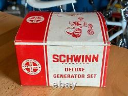 Vintage 1967 Schwinn Approved Deluxe Generator Light Set #04140 (new Old Stock)