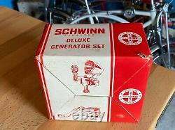 Vintage 1967 Schwinn Approved Deluxe Generator Light Set #04140 (new Old Stock)