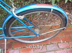 Vintage 1967 Schwinn Chicago Racer 3 Speed 26 Men's Original Bicycle Bike Blue