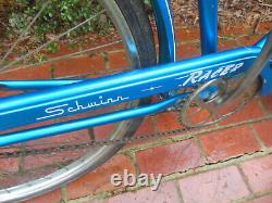 Vintage 1967 Schwinn Chicago Racer 3 Speed 26 Men's Original Bicycle Bike Blue