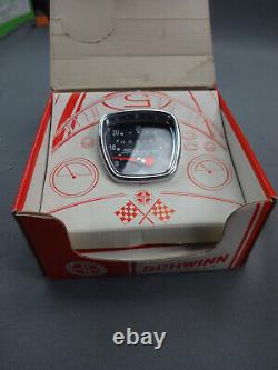 Vintage 1967 Schwinn Deluxe Bicycle Speedometer Unused in Box NOS EX+ Condition