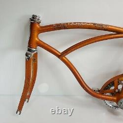 Vintage 1967 Schwinn Junior Sting-Ray Frame & Fork Set 20 Coppertone Gold USA