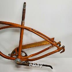 Vintage 1967 Schwinn Junior Sting-Ray Frame & Fork Set 20 Coppertone Gold USA