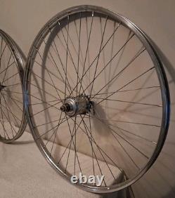 Vintage 1968 Schwinn 26 x 1? S5 Chrome Wheel Set Sturmey Archer 3 Speed Racer