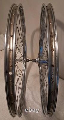 Vintage 1968 Schwinn 26 x 1? S5 Chrome Wheel Set Sturmey Archer 3 Speed Racer