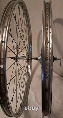 Vintage 1968 Schwinn 26 x 1? S5 Chrome Wheel Set Sturmey Archer 3 Speed Racer