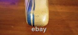 Vintage 1968 Schwinn Krate Silver Glitter Blue Stripe Accessory Banana Seat