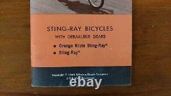 Vintage 1968 Schwinn Orange Krate Banana Seat Muscle Bike 5-Speed Owners Manual