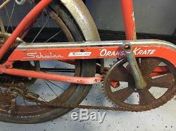Vintage 1968 Schwinn Orange Krate Bicycle Serial # HD84299