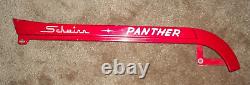 Vintage 1968 Schwinn Panther Red Bicycle Chain Guard Collectible Bike Part