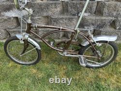 Vintage 1968 Schwinn Sting-Ray Run-A-Bout 16 Bicycle Sierra Brown USA HTF