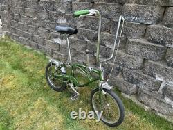 Vintage 1968 Schwinn Sting-Ray Run-A-Bout 16 Bicycle Stik Campus Green USA HTF
