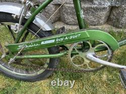 Vintage 1968 Schwinn Sting-Ray Run-A-Bout 16 Bicycle Stik Campus Green USA HTF