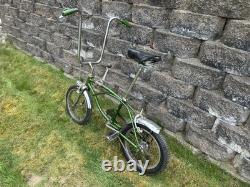 Vintage 1968 Schwinn Sting-Ray Run-A-Bout 16 Bicycle Stik Campus Green USA HTF