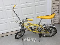 Vintage 1968 Schwinn Stingray 5-speed Lemon Peeler Krate Bicycle