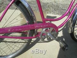 Vintage 1968 Violet Color 26 Schwinn Hollywood Bicycle Bike