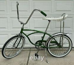 Vintage 1969 Campus Green Schwinn Deluxe Stingray. Rebuilt and ready to ride