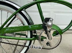 Vintage 1969 Campus Green Schwinn Deluxe Stingray. Rebuilt and ready to ride