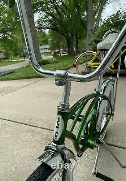 Vintage 1969 Campus Green Schwinn Deluxe Stingray. Rebuilt and ready to ride