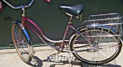 Vintage 1969 Schwinn 26 Hollywood Ladies Cruiser Bicycle? WORKS GREAT