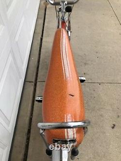 Vintage 1969 Schwinn Stingray Orange Krate Muscle Bike, Old Banana Seat Bicycle