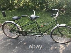 Vintage 1969 Schwinn Twinn Tandem Bicycle Original Campus Green