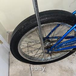 Vintage 1969 Schwinn stingray coaster blue muscle bike
