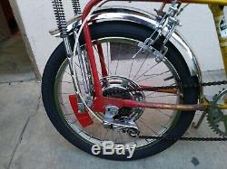 Vintage 1969 Sears Screamer 5 Speed Muscle Bike Drag Bike redline tire rare old