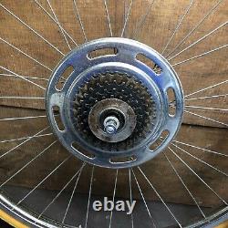 Vintage 1970 Schwinn 26- 5 Speed Wheel Set S5 Rims