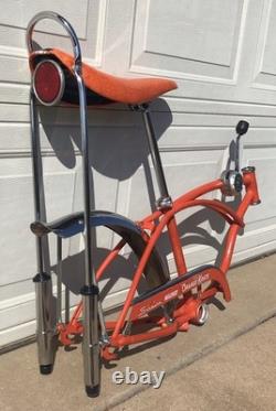 Vintage 1970 Schwinn Orange Krate 5 Speed Bicycle With Lots Of Accessories