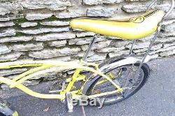 Vintage 1970 Schwinn Stingray Lemon Peeler Krate Coaster Brake Bicycle